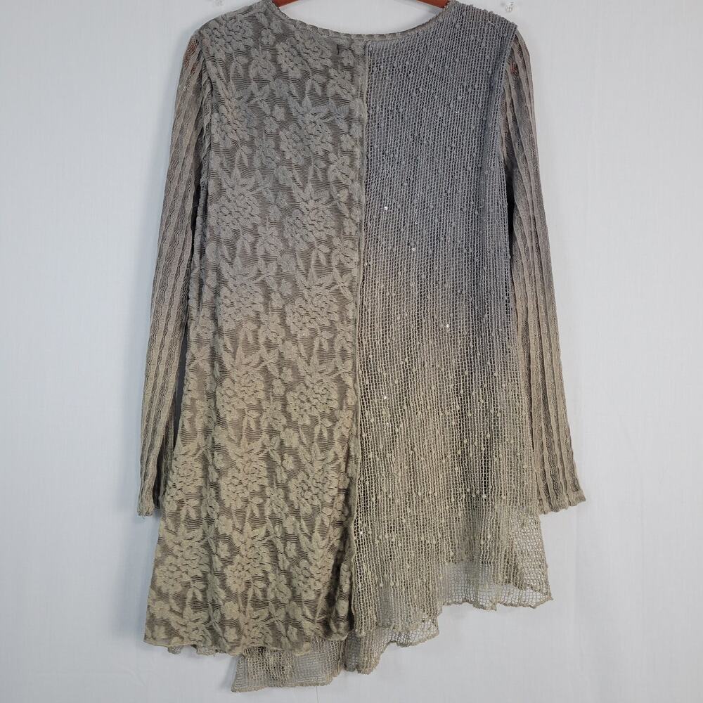 Adore Long Sleeve Patchwork Asymmetrical Tunic To… - image 7